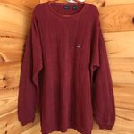 IZOD VINTAGE  PASTEL MAROON KNIT PULLOVER SWEATER Photo 0