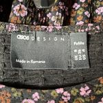 ASOS  Design Floral Mini Tiered Smock Dress Black Purple Brown Green 4 Petite Photo 4