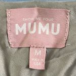 Show Me Your Mumu  Verona Cowl Moss Green Luxe Satin Midi Bridesmaid Dress Photo 5