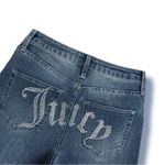 Juicy Couture NEW  Lunita Jeans Relaxed Wide Leg Bling Rhinestones Size 5/27 Photo 1