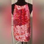 Violet+Claire  Polyester Dressy Red and White Printed Tank Photo 2