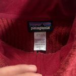 Patagonia Women's Cherry Red Ski Fleece Ribbed Full Zip Size Medium Photo 3