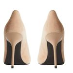 Reiss Pointed Toe suede Pump in cream beige NEW Photo 2