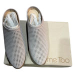 Me Too  Light Gray Perforated Mules NIB Photo 0