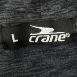 Crane Charcoal Gray Funnel Neck Pullover Size Large Gray Activewear Top Photo 4