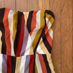 Le lis  Strapless Multicolor Stripe Wide Leg Jumpsuit – Size Small Photo 4