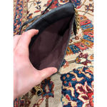 Coach  Black Pebbled Leather Turnlock Crossbody Shoulder Bag Brass Chain Photo 8