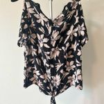 Madewell  Silk Button-Back Tie Tee in Winter Orchid Medium Photo 0