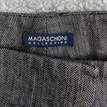 Magaschoni  Collection Women’s Linen Blend Cropped Trousers Gray Photo 6