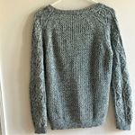 Sandro  Wool Acid Marled knit Sweater Chunky blue Black size 1 Photo 7