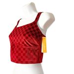Colsie Women's‎ Holiday Matching Red Checkered Velvet Brami size M Size M Photo 4