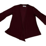 Chico's  travelers Cardigan Sz 1 Medium Slinky Burgundy Photo 0