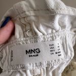 NWT MNG high waisted paper bag mom shorts XS White Photo 3