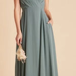 Birdy Grey  Kaia Chiffon Dress In Sea Glass Photo 1