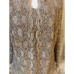 Alex Evenings  Sparkly Lace Champagne 3/4 Sleeve Twin Set Size Large NWT Photo 1