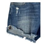 DL1961 Shorts Women 27 Blue Denim Distressed Karlie Boyfriend Bluegrass Raw Hem Photo 3