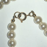 Vintage Faux Pearl Red Green Purple Blue Cabochon Beaded Boho Necklace White Photo 3