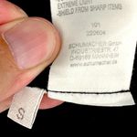 Schumacher | DESIGNER | Small | Draped Neck Asymmetrical 3/4 Sleeve Sheath Dress Black Photo 5