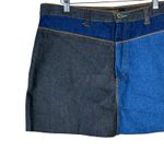 Starwear Mini Skirt Womens 16 Colorblock Patchwork Denim 100% Cotton Y2K 90s Blue Photo 1