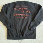 Machine Gun Kelly ‘Tickets To My Downfall’ 2021 Tour Crewneck Sweatshirt Merch Black Size L Photo 2