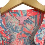Lilly Pulitzer Sarasota Tunic Pink Sun Ray Summer Siren Pleated Size XL Photo 5