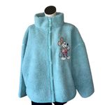Disney NWT  Jacket Womens  Blue Mickey Mouse Fleece Mousewear Embroidered 2X Photo 1