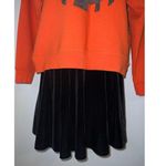 Spirit Halloween Black Velvet Skater Mini Skirt Large Photo 1