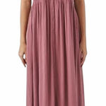 Frye  Mauve Pink Button Front Sleeveless Gauze Midi Dress size Large Photo 0
