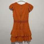 Alice + Olivia ALICE AND OLIVIA Markita Smocked Fil Coupé Silk And Cotton-blend Mini Dress Photo 5