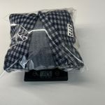 CAbi Checkup Blazer Jacket Womens Medium Navy Blue Gingham Check Stretch Formal Photo 13