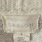 Caslon  Wool Mohair Blend Open Front Cardigan Colorblock Striped Pockets S Photo 2