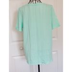 Zella Womens Twist T-Shirt Short Sleeve Crew Neck Active Green Statue Size (M) Photo 2