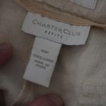Charter Club  100% Linen‎ Beige Tan Pants Katherine Fit Womens 10 Petite Beachy Photo 4