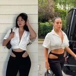 House Of CB  OSAKA WHITE CREPE CUTOUT TROUSERS NWOT size‎ XL Photo 3