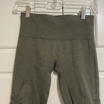 Lululemon  Olive Green High Rise Crop Leggings Ruched Bottoms Athleisure‎ Photo 7