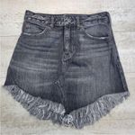 Free People Maverick 5 Pocket Raw Fringe Hem Demin Skirt Size 28 Photo 1