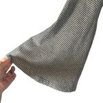 Doe & Rae Gray & White Checkered Balloon Sleeve Off Shoulder Blouse Women Sz M Photo 8