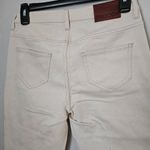 Thakoon Classic Cropped Jean Denim Ecru Cream Neutral Solid Casual Staple Cute Silver Size 2 Photo 4