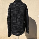 Velvet by graham spencer black & silver sweater 1 Size M Photo 3