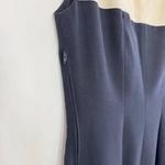 Vintage Marina Babini Wool Holiday‎ Party Dress Cocktail Old Money in Navy Blue Photo 7
