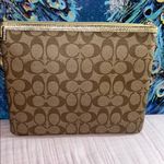 Coach Limited Edition Large Signature Monogram W Stars Zipper Closure Pouch Photo 7