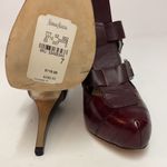 Dolce Vita Ostrich leather gladiator platform heels size 7 A9 Red Photo 9