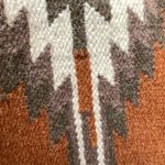 Panache Aztec Tote Bag Purse Wool Large Multicolor Rust Handwoven 19.5in x 16in Orange Photo 8