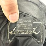 Vintage Elizabeth Leather Pencil Skirt Size 4 Black Goth Office Siren Punk Photo 2