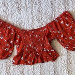 All in Favor  size small floral print blouse Photo 6