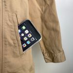 Jessica London  Khaki Denim Trucker Jacket Cotton Photo 4