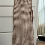 Abercrombie & Fitch Abercrombie Checkered Knit Brown White Mini Dress Photo 2