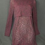 Divided Sexy Womens H&M Burgundy Long Sleeve Dress Photo 0