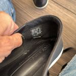 Ecco  black leather simpil loafer white rubber sole Photo 8