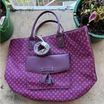 VERA BRADLEY Geometric Purple and Pink Tote Gorgeous like NEW!!never used Photo 0